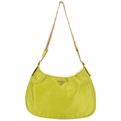 lime green prada nylon bag